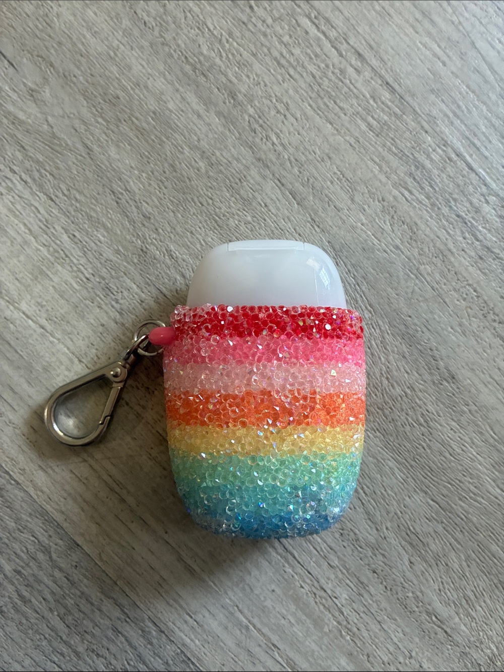 Bath & Body Works Rainbow Bedazzled Hand Sanitizer Holder